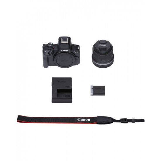 Canon EOS R50 Mirrorless Camera with 18-45mm Lens (Black) Canon EOS R50 Mirrorless Camera with 18-45mm Lens (Black)