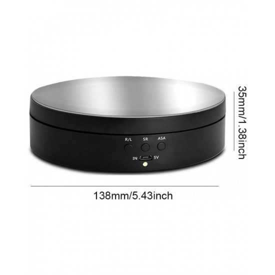 360Electric Rotating Display Stand Turntable Mirror Photography Turntable Jewelry Holder