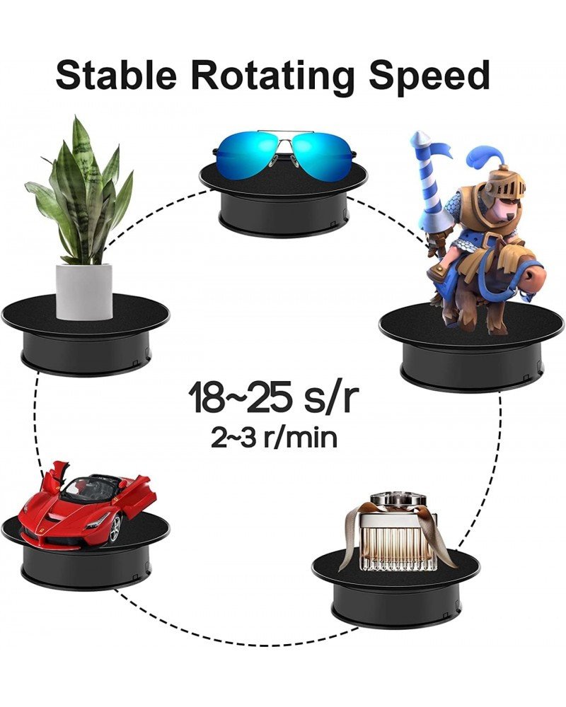360Electric Rotating Display Stand Turntable Black Velvet Base Photography Turntable Jewelry And Shoes 360Electric Rotating Display Stand Turntable Black Velvet Base Photography Turntable Jewelry And Shoes