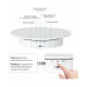 360Electric Rotating Display Stand Turntable White Velvet Base Photography Turntable Jewelry And Shoes