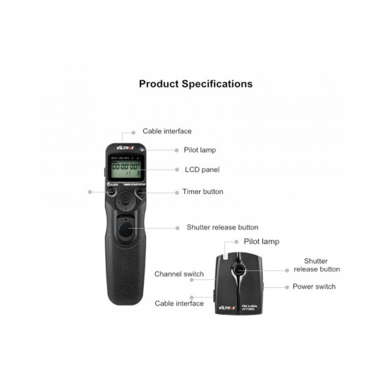 Viltrox JY710 Camera Wireless Timer Remote Shutter Release Control Cable Viltrox JY710 Camera Wireless Timer Remote Shutter Release Control Cable