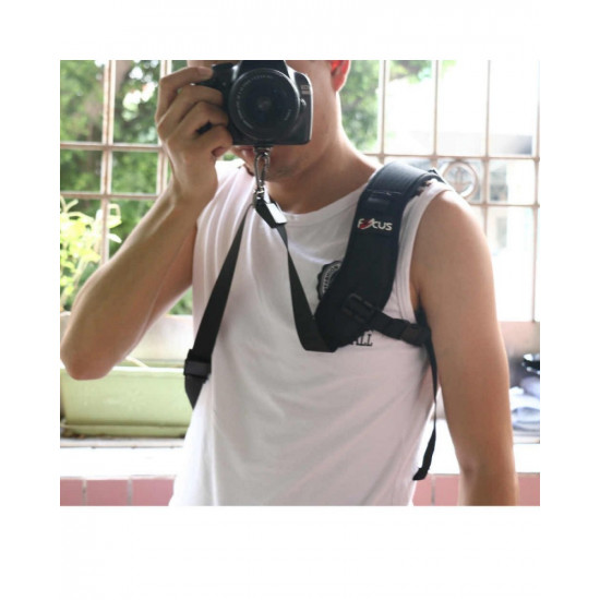 Focus F1 Quick Rapid Camera Single Shoulder Sling Black Strap Focus F1 Quick Rapid Camera Single Shoulder Sling Black Strap