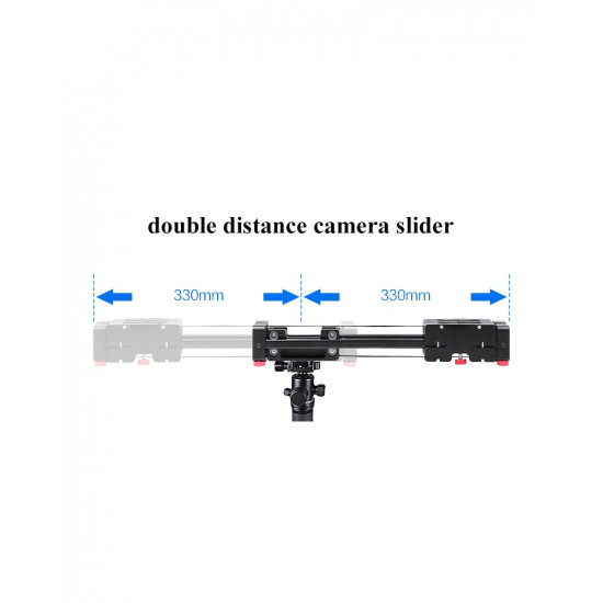 Slider Dolly 50cm Track Rail Stabilizer 100cm Sliding Distance