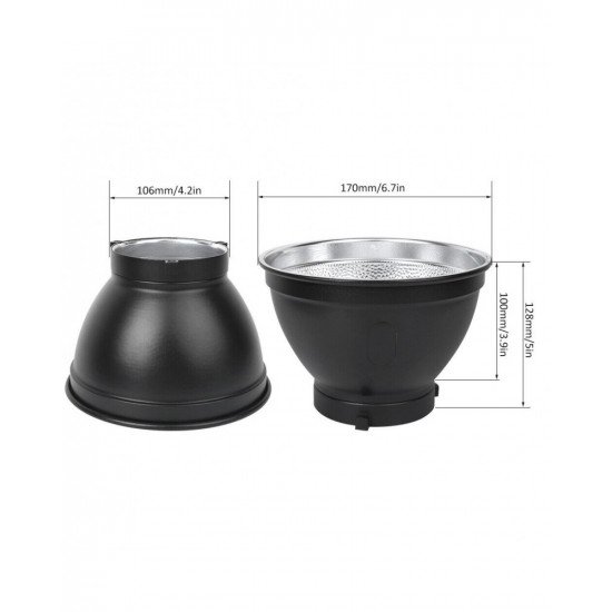 NiceFoto SN-04 Standard Reflector For Mount Photography Light NiceFoto SN-04 Standard Reflector For Mount Photography Light