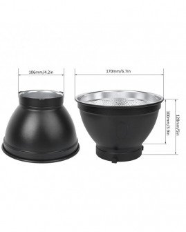 NiceFoto SN-04 Standard Reflector For Mount Photography Light NiceFoto SN-04 Standard Reflector For Mount Photography Light