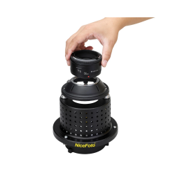 NiceFoto SN-29 Professional Optical Spot Bowens Mount Replaceable Mount Snoot for LED Light Flash