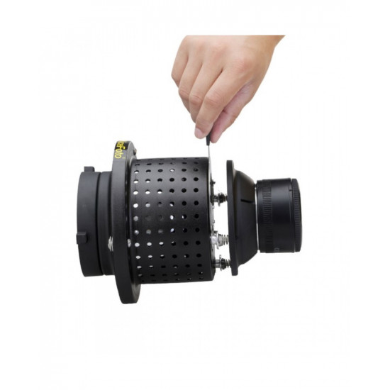 NiceFoto SN-29 Professional Optical Spot Bowens Mount Replaceable Mount Snoot for LED Light Flash NiceFoto SN-29 Professional Optical Spot Bowens Mount Replaceable Mount Snoot for LED Light Flash