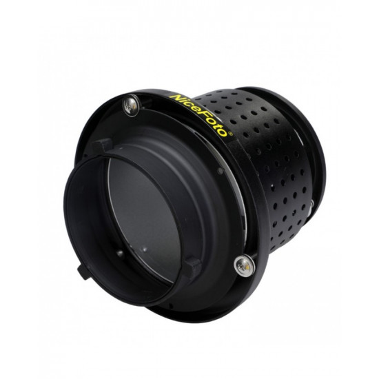 NiceFoto SN-29 Professional Optical Spot Bowens Mount Replaceable Mount Snoot for LED Light Flash NiceFoto SN-29 Professional Optical Spot Bowens Mount Replaceable Mount Snoot for LED Light Flash