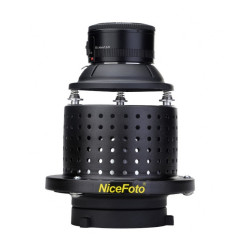 NiceFoto SN-29 Professional Optical Spot Bowens Mount Replaceable Mount Snoot for LED Light Flash