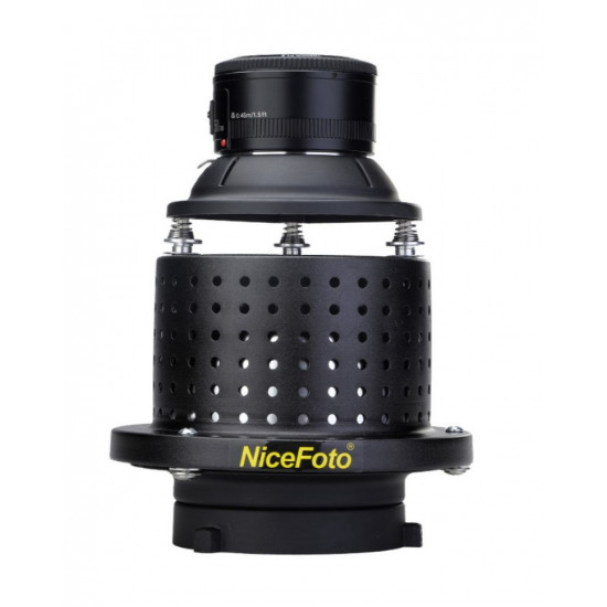 NiceFoto SN-29 Professional Optical Spot Bowens Mount Replaceable Mount Snoot for LED Light Flash NiceFoto SN-29 Professional Optical Spot Bowens Mount Replaceable Mount Snoot for LED Light Flash