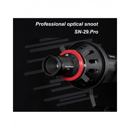 NiceFoto SN-29 Pro Professional Optical Snoot for LED Video Light With Bowens Mount