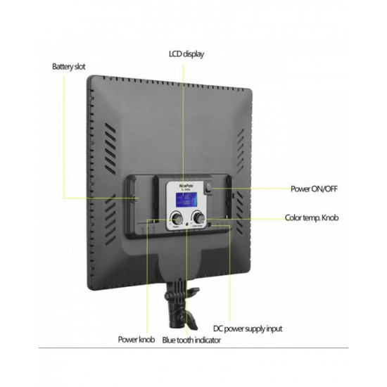 NiceFoto SL-500A Softer 50W LED Video Light Bi-color Ultra Thin Dimmable