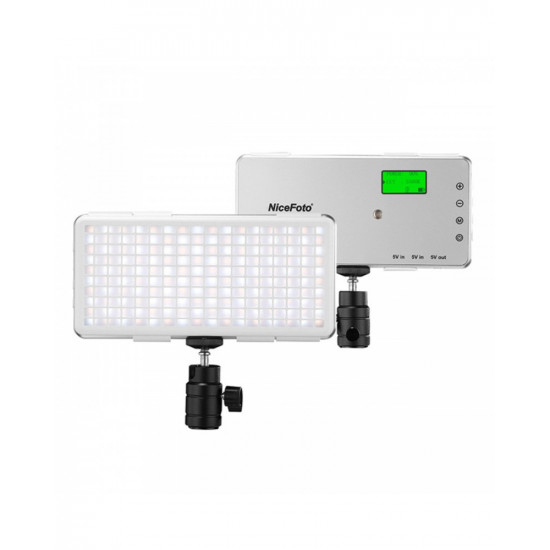 NiceFoto SL-120A 12W Built-in 4000mAh Lithium Battery Pocket LED Video Light