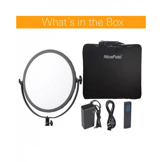 NiceFoto SL-360ARC Ultra Soft Bi-color Round LED Panel Light