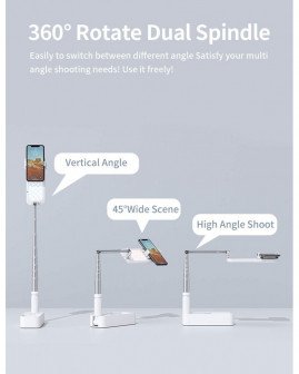 V6 Portable Mobile Phone Stand Selfie Ring Light Mini Desktop LED Fill Light V6 Portable Mobile Phone Stand Selfie Ring Light Mini Desktop LED Fill Light