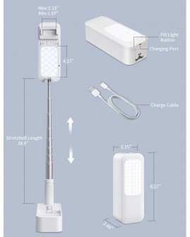 V6 Portable Mobile Phone Stand Selfie Ring Light Mini Desktop LED Fill Light V6 Portable Mobile Phone Stand Selfie Ring Light Mini Desktop LED Fill Light