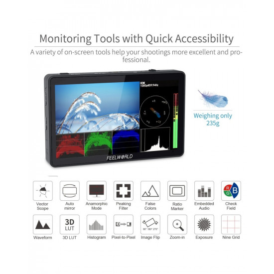 FEELWORLD F6 Plus V2 6 inch Touch Screen Monitor FEELWORLD F6 Plus V2 6 inch Touch Screen Monitor