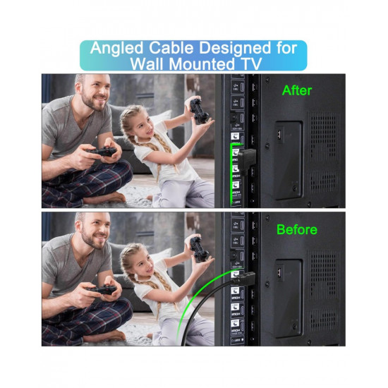 4K HDMI TO HDMI Right-Angle 1.9m Cable