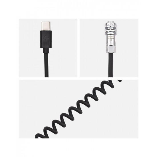 USB-C Power Cable Replacement for Blackmagic Pocket Cinema BMPCC 4K6K to USB Type-C Spring Cable USB-C Power Cable Replacement for Blackmagic Pocket Cinema BMPCC 4K6K to USB Type-C Spring Cable