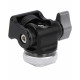 Ball Head Aluminium Alloy Tilt Angle Adjustment Black 1/4 Inch Screw Monitor Bracket