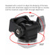 Ball Head Aluminium Alloy Tilt Angle Adjustment Black 1/4 Inch Screw Monitor Bracket