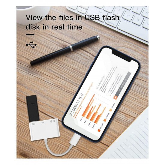 Lightning to OTG Adapter/Hub TF/SD/USB/Lightning Input for iPad/iPhone Lightning to OTG Adapter/Hub TF/SD/USB/Lightning Input for iPad/iPhone