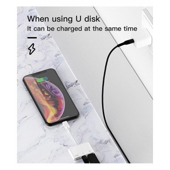 Lightning to OTG Adapter/Hub TF/SD/USB/Lightning Input for iPad/iPhone Lightning to OTG Adapter/Hub TF/SD/USB/Lightning Input for iPad/iPhone