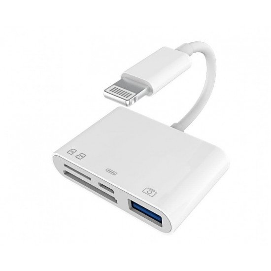 Lightning to OTG Adapter/Hub TF/SD/USB/Lightning Input for iPad/iPhone Lightning to OTG Adapter/Hub TF/SD/USB/Lightning Input for iPad/iPhone