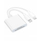 2in1 Card Reader Type-C Lightning to TF/SD Card Micro Camera Reader OTG Adapter Cable 2in1 Card Reader Type-C Lightning to TF/SD Card Micro Camera Reader OTG Adapter Cable