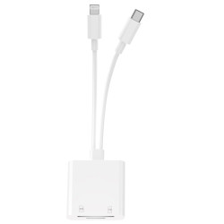 2in1 Card Reader Type-C Lightning to TF/SD Card Micro Camera Reader OTG Adapter Cable 2in1 Card Reader Type-C Lightning to TF/SD Card Micro Camera Reader OTG Adapter Cable