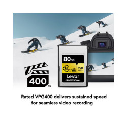 Lexar 80GB Professional CFexpress Type A Card GOLD Series Lexar 80GB Professional CFexpress Type A Card GOLD Series