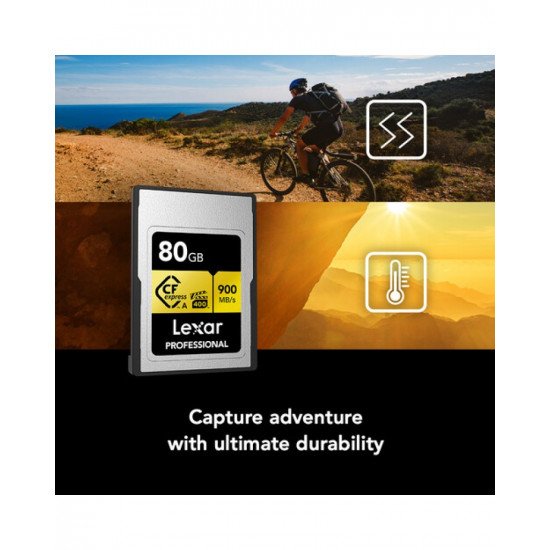 Lexar 80GB Professional CFexpress Type A Card GOLD Series Lexar 80GB Professional CFexpress Type A Card GOLD Series