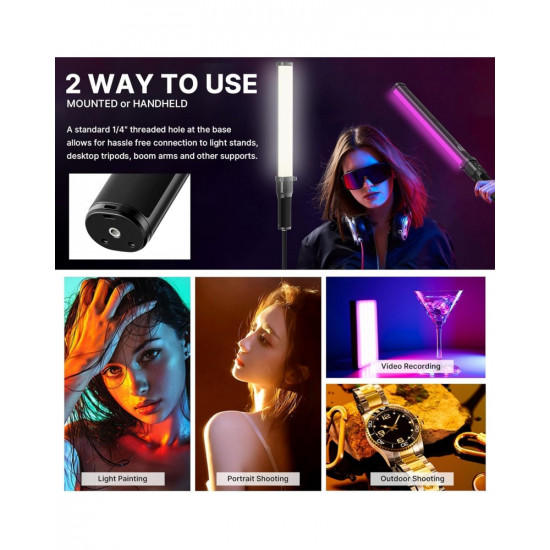 Ulanzi VL360 RGB LED Light Stick with Barn Door Ulanzi VL360 RGB LED Light Stick with Barn Door