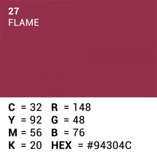 Background Paper Rolls 2.72x11m Flame
