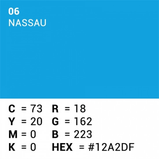 Background Paper Rolls 2.72x11m Nassau (Blue)