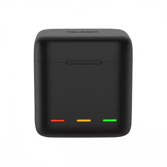 TELESIN 3 Slots LED Storage Charger Box for GoPro Hero 9/10/11/12