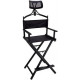 Makeup Folding Chair Aluminum Frame Artist Directors Chair With Headrest