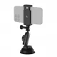 TELESIN Aluminum Alloy Camera Suction Cup Mount With Phone Clip TELESIN Aluminum Alloy Camera Suction Cup Mount With Phone Clip