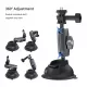 TELESIN Aluminum Alloy Camera Suction Cup Mount With Phone Clip TELESIN Aluminum Alloy Camera Suction Cup Mount With Phone Clip