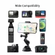 TELESIN Aluminum Alloy Camera Suction Cup Mount With Phone Clip TELESIN Aluminum Alloy Camera Suction Cup Mount With Phone Clip