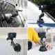 TELESIN Aluminum Alloy Camera Suction Cup Mount With Phone Clip TELESIN Aluminum Alloy Camera Suction Cup Mount With Phone Clip