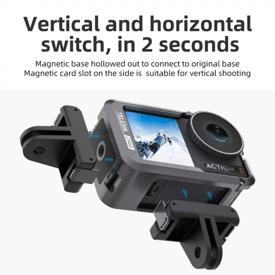 TELESIN Metal Rabbit Cage Frame for DJI ACTION 3/4