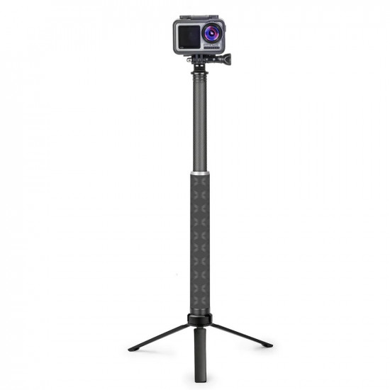 TELESIN 0.9m Carbon Fiber Selfie Stick Aluminium Alloy Tripod
