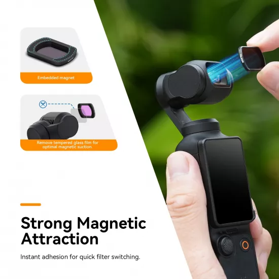 TELESIN CPL+ND16/64/256 Filter Set for DJI Pocket 3 TELESIN CPL+ND16/64/256 Filter Set for DJI Pocket 3