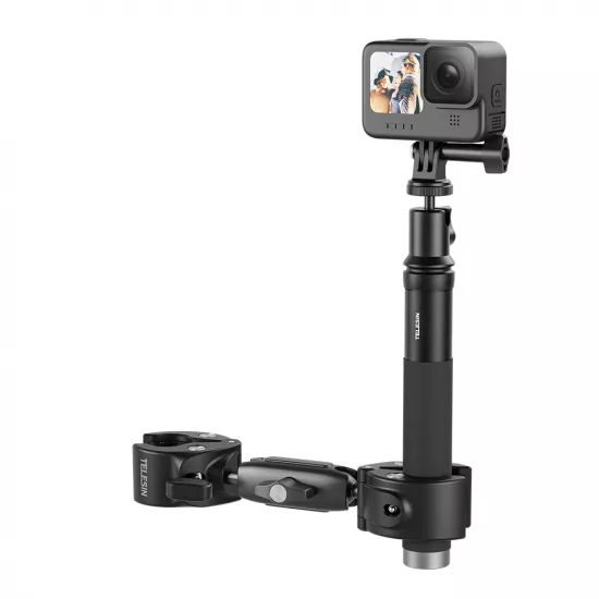 TELESIN Double-headed Crab Clamp Bike/Moto Pipe Clamp