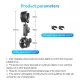TELESIN Double-headed Crab Clamp Bike/Moto Pipe Clamp TELESIN Double-headed Crab Clamp Bike/Moto Pipe Clamp