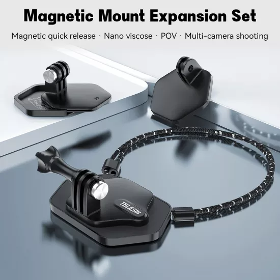 TELESIN Magnetic Bracket Expansion Set (Neck Mount/Quick Release) TELESIN Magnetic Bracket Expansion Set (Neck Mount/Quick Release)