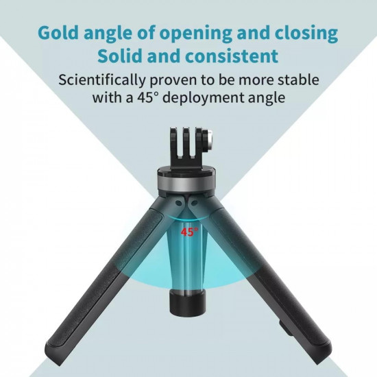 TELESIN Mini Desk Tripod/Selfie Stick for GoPro & Most Action Cameras