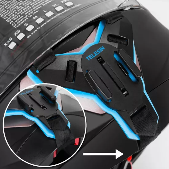 TELESIN Motorcycle Helmet Chin Strap Mount for Action Cameras TELESIN Motorcycle Helmet Chin Strap Mount for Action Cameras