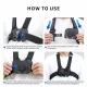 TELESIN New Vest Chest Strap for Action Cameras TELESIN New Vest Chest Strap for Action Cameras